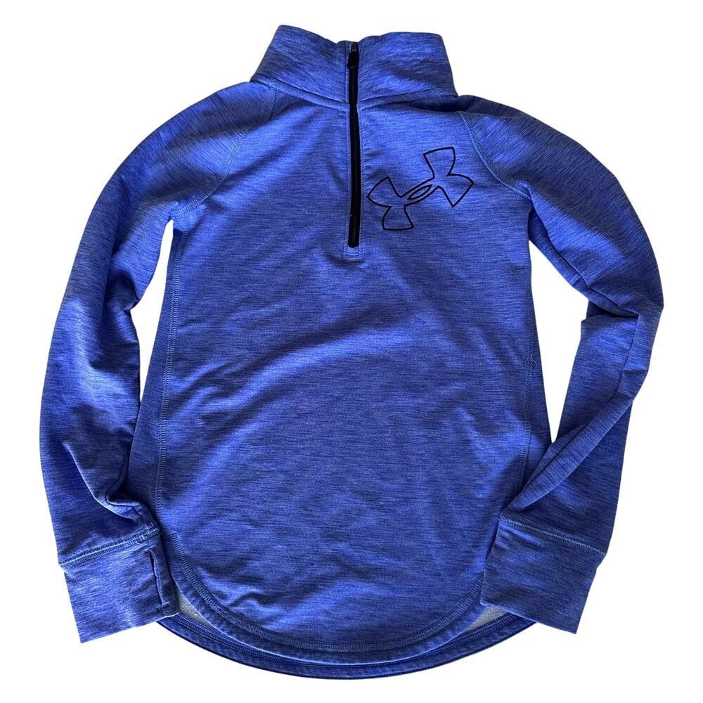 Under Armour Youth Small Purple ColdGear 1/4 Zip Top